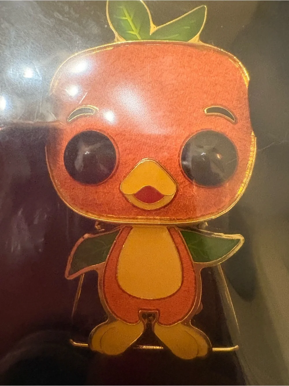Funko Orange Bird SE Enamel Pin with Green and Gold Accents